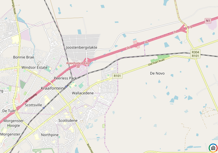 Map location of Bloekombos